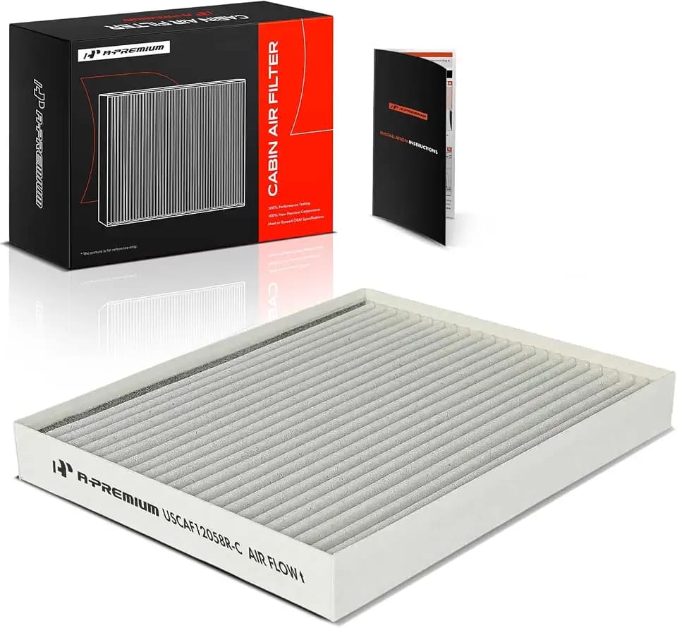 A-Premium Cabin Air Filter w/Activated Carbon Compatible with Hyundai, Kia
