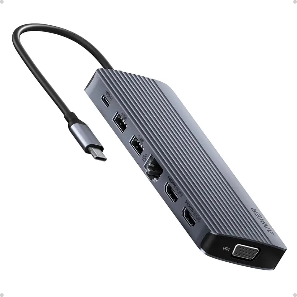 Anker Laptop Docking Station 3 Monitors, 14in1 USBC Hub with Triple Display
