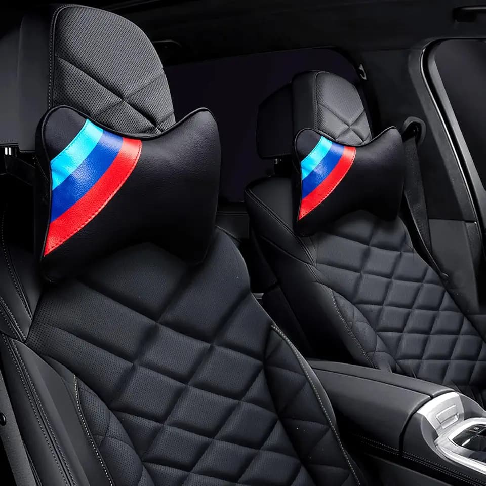 2 PCS Car Headrest Pillow for BMW Accessories