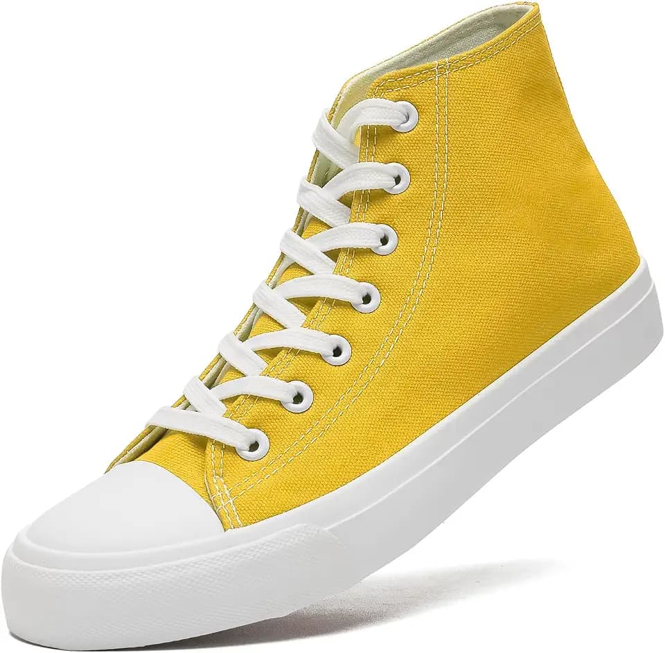 sharllen Sneaker Stoffschuhe Damen Herren Canvas Schuhe HighTop Turnschuhe