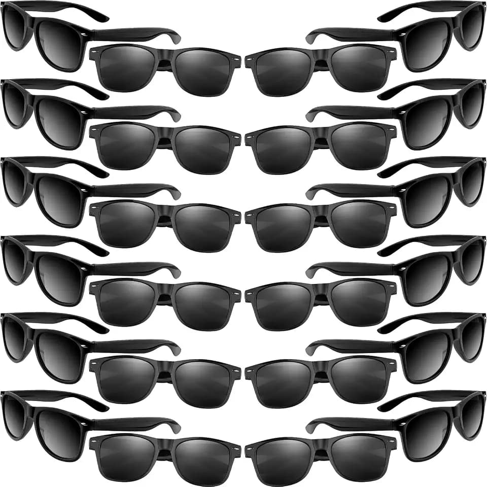 MIAHART 24 Pack Kids Sunglasses Party Glasses Bulk Goody Bag Fillers for Boys and Girls Birthday Party Summer Party Supplies