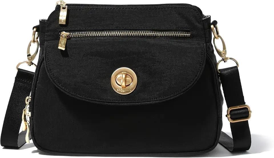 Baggallini Calais Crossbody Bags for Women 10x7 Lightweight Water-Resistant Travel Purse, RFID & Interior Organization