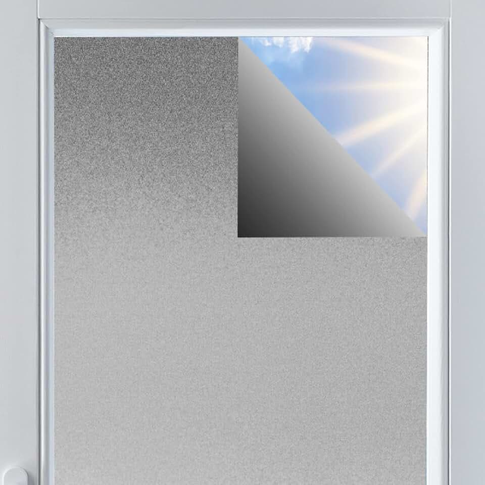 Verdunklungsstoff Meterware 100% Sonnenschutz verdunkelnder Stoff mit Thermobeschichtung lichtundurchlässig für Fenster Dachfenster Wohnwagen Blackout (200 x 145cm, Silber)