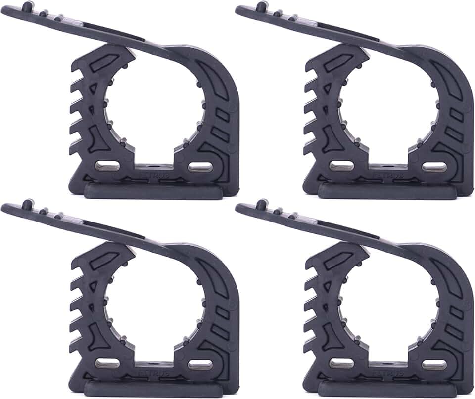 Standard Gummi-Montageklammer 32-45mm 4Stk. Kabel, Werkzeug, Offroad, Haushalts- und Militärklemme. Werkstatt-Zubehör-Organisator. Sehr Strapazierfähig und Langlebig.