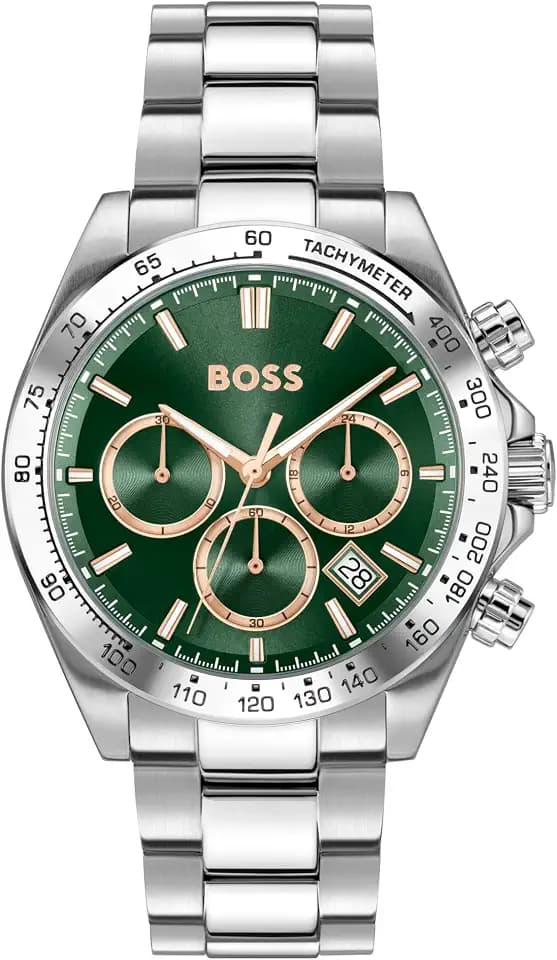 BOSS Quarz-Chronograph für Herren Hero 2.0 Collection mit Edelstahlarmband