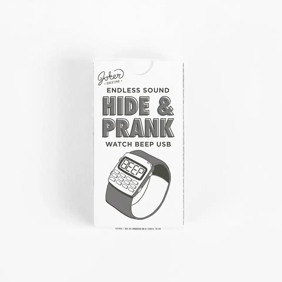 USB Watch Beep Prank Device - Endless Random Office Computer Joke Gift with Intermittent Timer Sounds