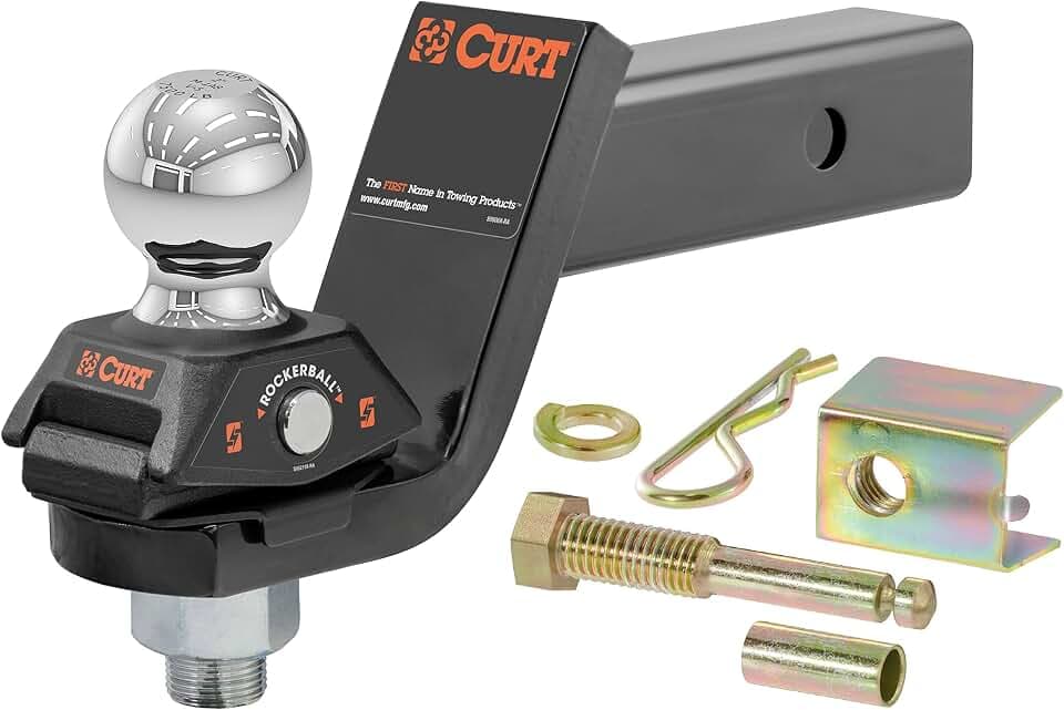 RockerBall Cushion Hitch with 2" Ball (2" Shank, 7,500 lbs., 3" Drop)