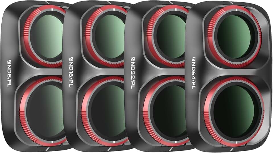 Freewell 4 Pack ND/PL Hybrid Filter Kit for Osmo Pocket 4P & Xtra Muse2 Pro
