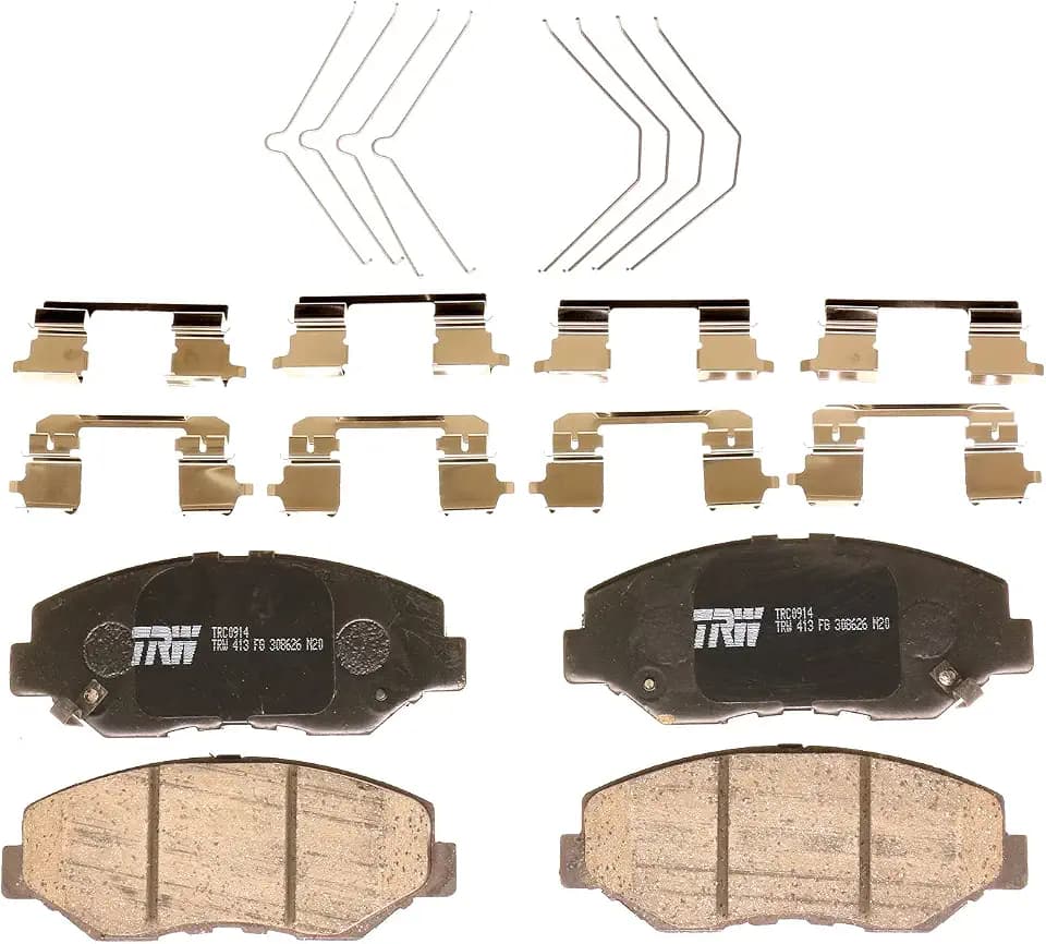 TRW Pro TRC0914 Disc Brake Pad Set For Honda Accord 2003-2012, Front, And Other Applications