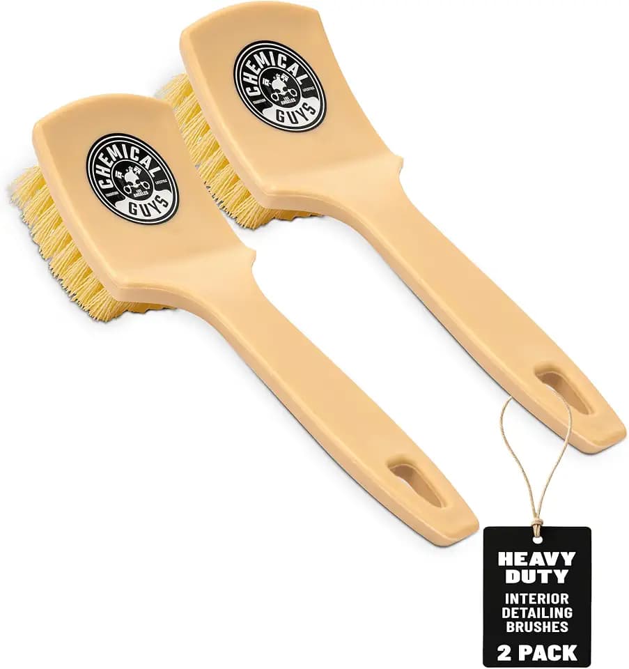 Chemical Guys, Induro 7 Heavy Duty Carpet & Upholstery Nifty Brush, 2 Pack