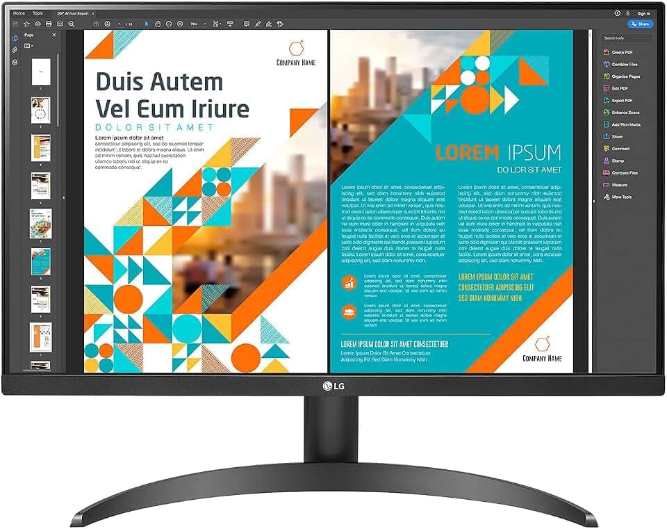 LG 24QP500-B 23.8" IPS/2560x1440/5ms/300cdm/HDMI/Black