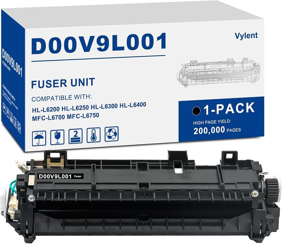 Vylent D00V9L001 Fuser Unit High Yield for HL-L6200 Printers 1 Pack, 110V