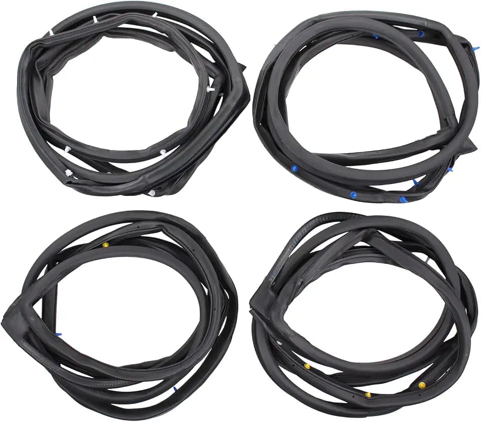 Front Rear Door Rubber Seal Gasket Weatherstrip Molding for Honda