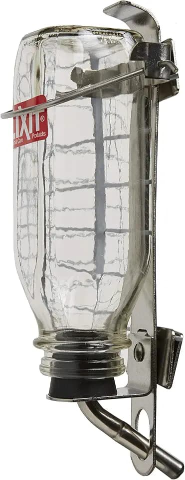 Lixit Heavy Duty Deluxe Glass Water Bottles for Birds, Dogs and Small Animals. (32oz Medium Tube)