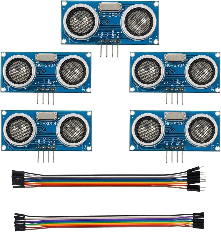 HC-SR04 Ultrasonic Module Distance Sensor fit for Arduino UNO MEGA Nano Robot XBee ZigBee (Pack of 5 pcs)