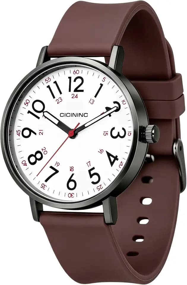 cicininc Watch with Second Hand for Nursing Women | Analog | Military Time