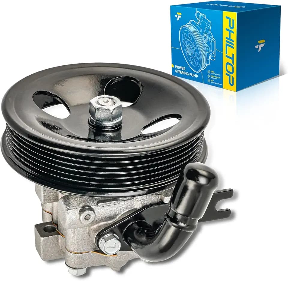 PHILTOP 96148 Power Steering Pump with Pulley Fit for 2006-2010 Optima 2.4L, 2007-2010 Rondo 2.4L, Replace OE 571002G000, 571002G050, 96-148