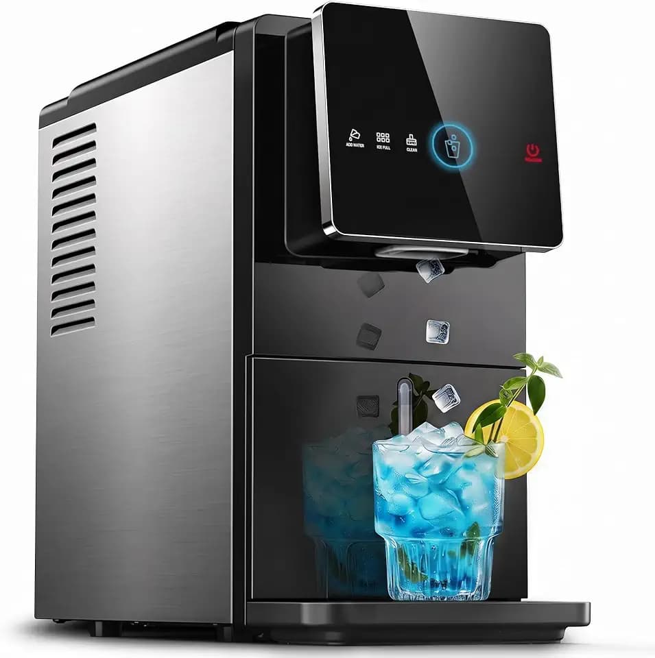 Silonn Nugget Ice Maker Countertop, Auto Drop Ice, 40 lbs/24H