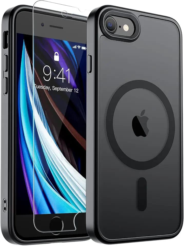 SUPFINE Magnetic for iPhone SE Case 2022 (3rd)/2020 (2nd), iPhone 8 Case