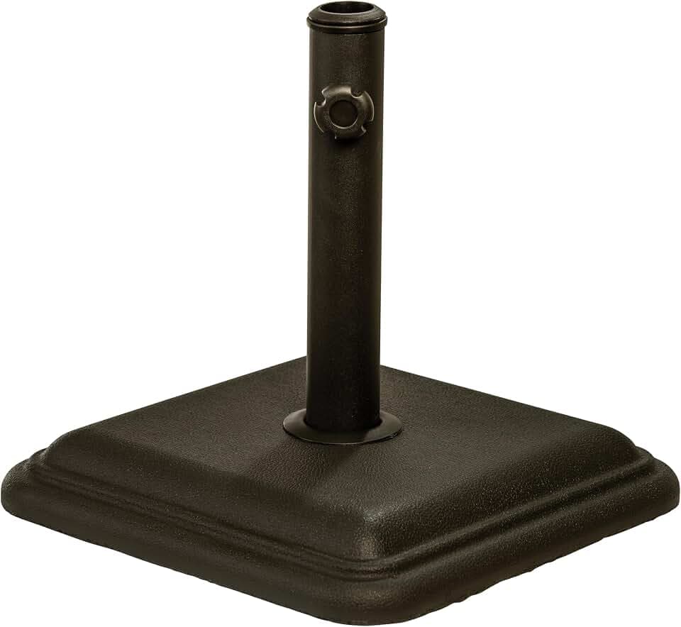 US Weight 26lb Outdoor Umbrella Base - Use with Patio Table - Bronze