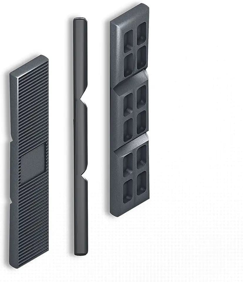 DOJA BARCELONA | 5mm Abstandshalter Kunststoff | Abstandhalter Schwarz | PACK 100 | Kunststoffkeile Unterlegplatten | Unterlegkeile, Plastic Spacers, Verglasungsklötze, Unterleger Plastik Keile
