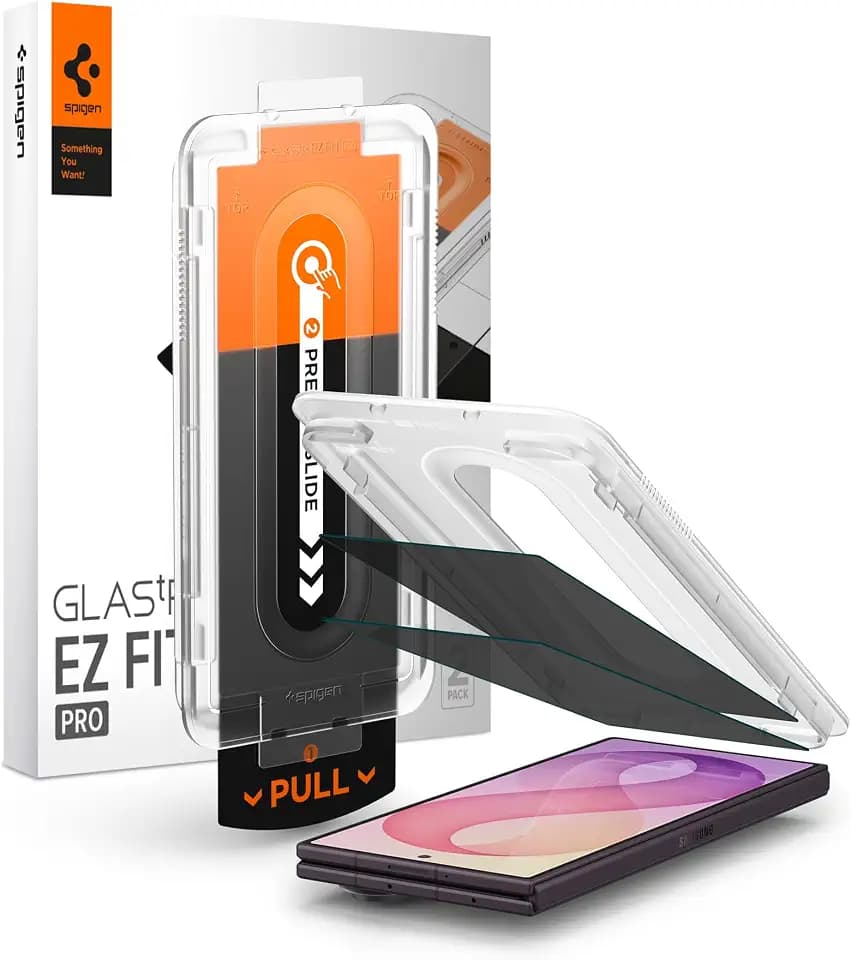 Spigen EZ Fit Pro Sichtschutzfolie [2P] für Samsung Galaxy Z Fold 8 Ultra