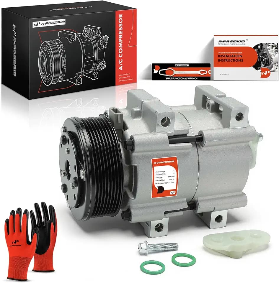 A-Premium Air Conditioner AC Compressor with Clutch