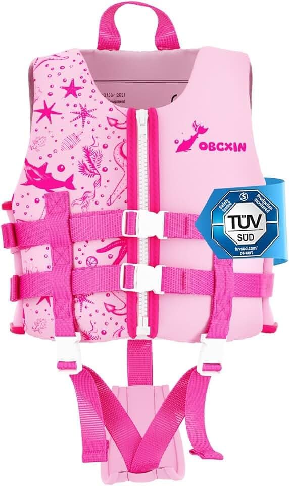 Schwimmweste Kinder, Einstellbare Schwimmhilfe Auftriebshilfe für Mädchen & Jungen, TÜV geprüfte, Ideal für Pool, Strand und Schwimmunterricht