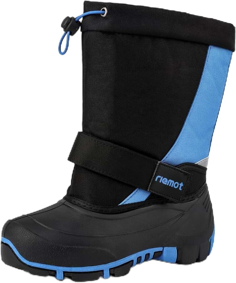 riemot Schneestiefel Jungen Mädchen Warm Gefüttert Winterstiefel Kinder Winterschuhe Wasserdicht Kinderstiefel Outdoor Rutschfest Winter Stiefel Snowboots