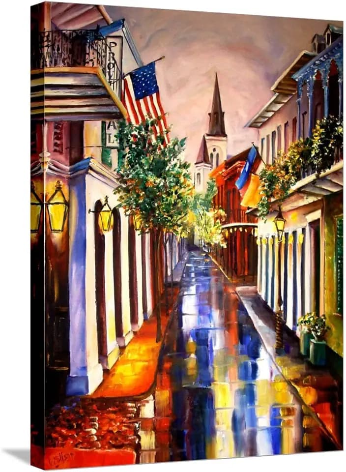 ART.COM Stretched Canvas Print Dream of New Orleans by Diane Millsap, 18" x 24"