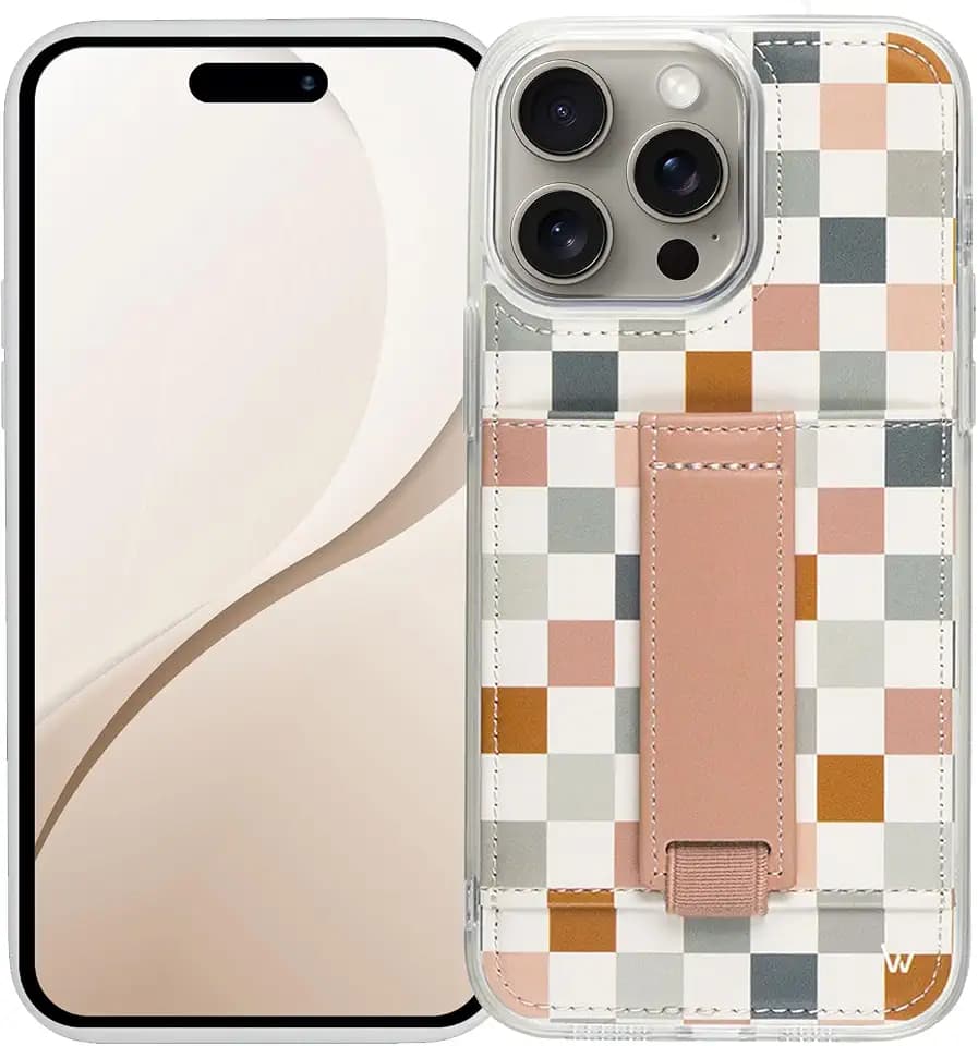 Walli Cases Wallet Phone Case for iPhone 15 Pro Max, Card Holder Kickstand
