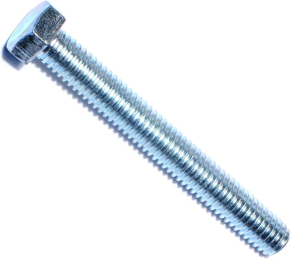 Hard to Find Fastener Tap Hex Bolts, Durable Corrosion-Resistant Steel Hex Head Bolt for Home Improvement, DIY, Construction, 3/8-16 x 3, Pack of 50