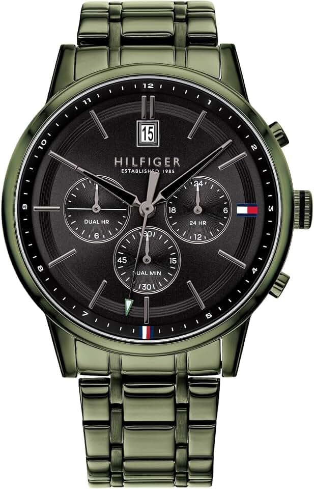 Tommy Hilfiger Multi Zifferblatt Quarz Uhr für Herren mit Edelstahl- oder Lederarmband