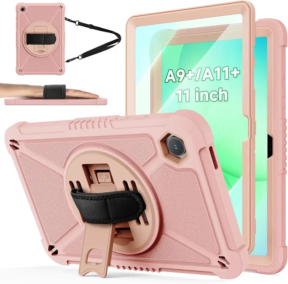 ZtotopCases for Samsung Galaxy Tab A11+ Plus/A9+ 11-Inch 2025/2023, Pink