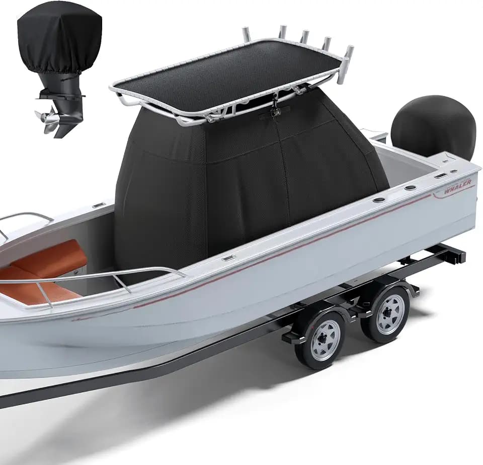 1200D Heavy Duty Waterproof T-Top Boat Center Console Cover