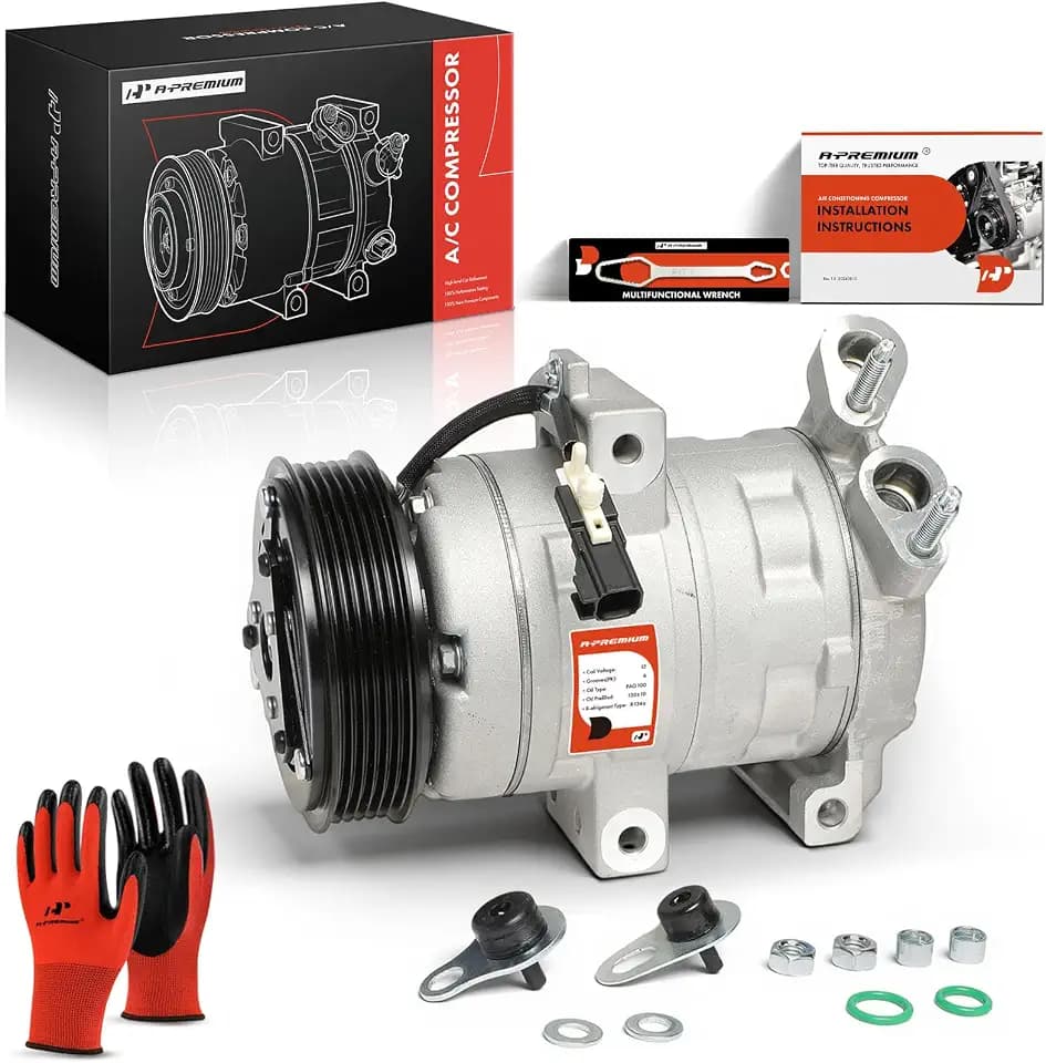 A-Premium Air Conditioner AC Compressor with Clutch