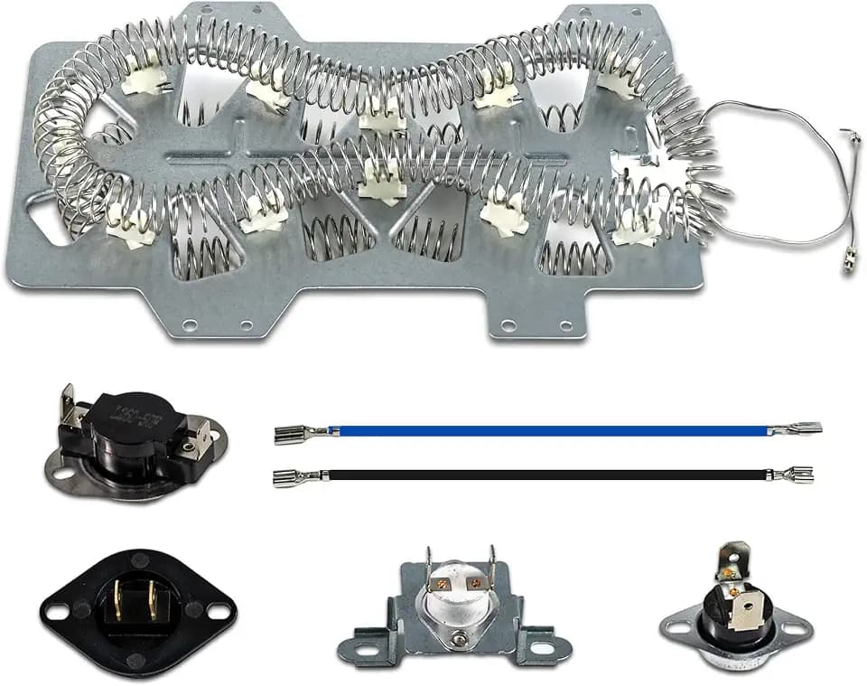 DC47-00019A Dryer Heating Element Kit, Fits Samsung DVE50R5400V/A3 & DVE50M7450W/A3