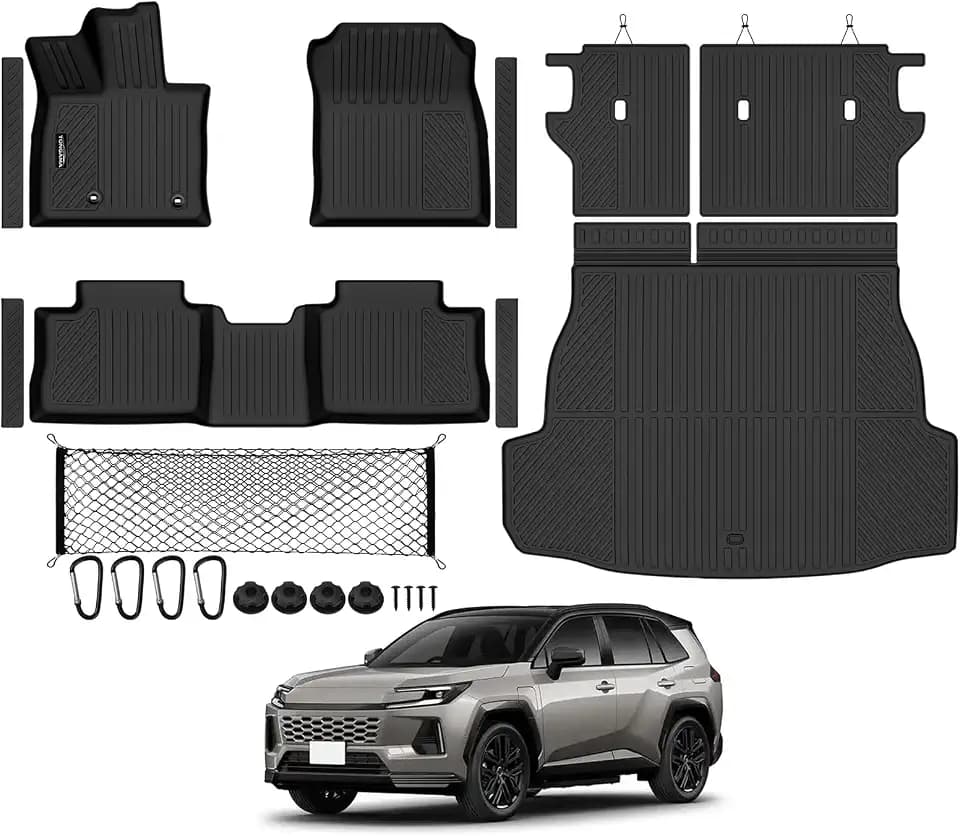 All Weather TPE Floor Mat Set for 2026 Toyota RAV4 PHEV