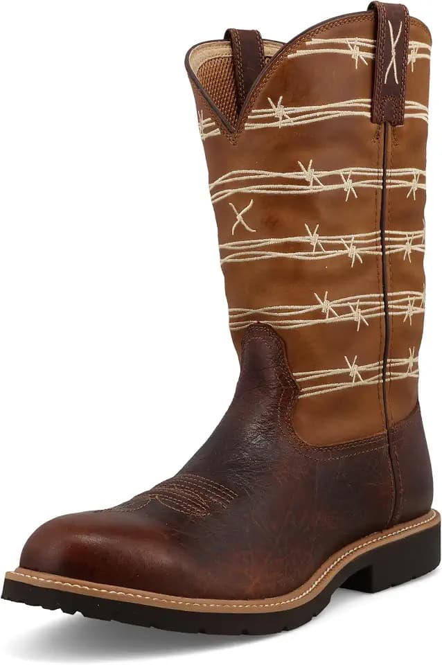 Twisted X Men's 12" Pull On Soft Round Toe Western Work Boot