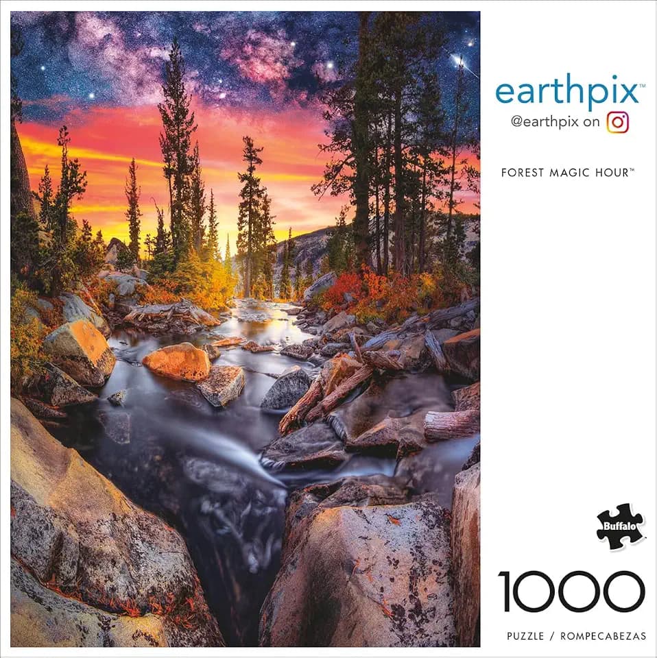 Buffalo Games Earthpix Forest Magic Hour, 1000 Piece Jigsaw Puzzle