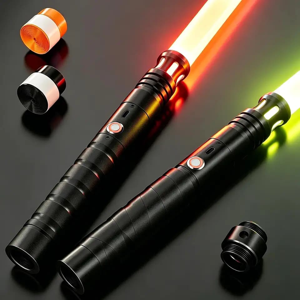 jvmusaber Lightsaber, Dueling Light Saber with 20 RGB Colors 4 FX Sounds