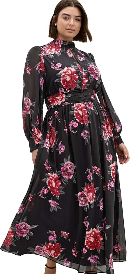 City Chic Women's Plus Size Dress - Alexandra Print Maxi