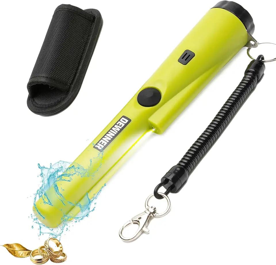 DEWINNER Metalldetektor, wasserdichter Suchstift, Golddetektor, Pinpointing-Finder, Sonde, 360°-Suche, hohe Genauigkeit, Schatzsuche, Kopfgeldjagd, für Erwachsene, Kinder, Kinder