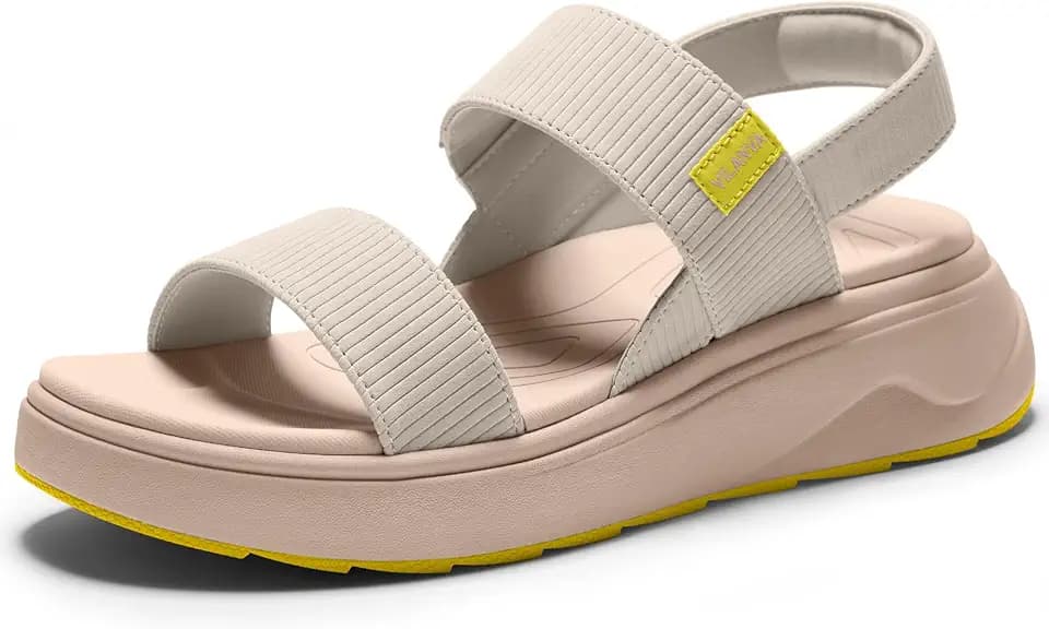 Vilanva Women's Platform Sandals with Arch Support for Plantar Fasciitis Relief Comfortable Cushioned Walking Sandals with Casual Backstrap for 2026 Summer Trendy Outfits