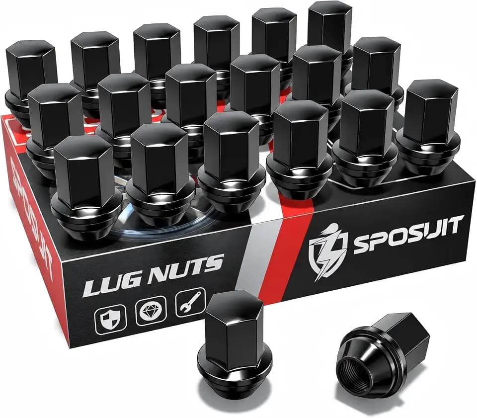 Sposuit 20 Pcs M14x1.5 OEM Lug Nuts, 22mm Hex - Replacement for Chevrolet