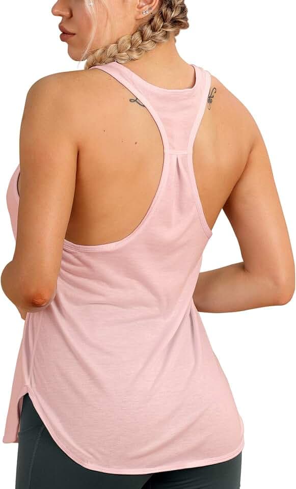 icyzone Damen Sport Tank Top Racerback Yoga Fitness Oberteile