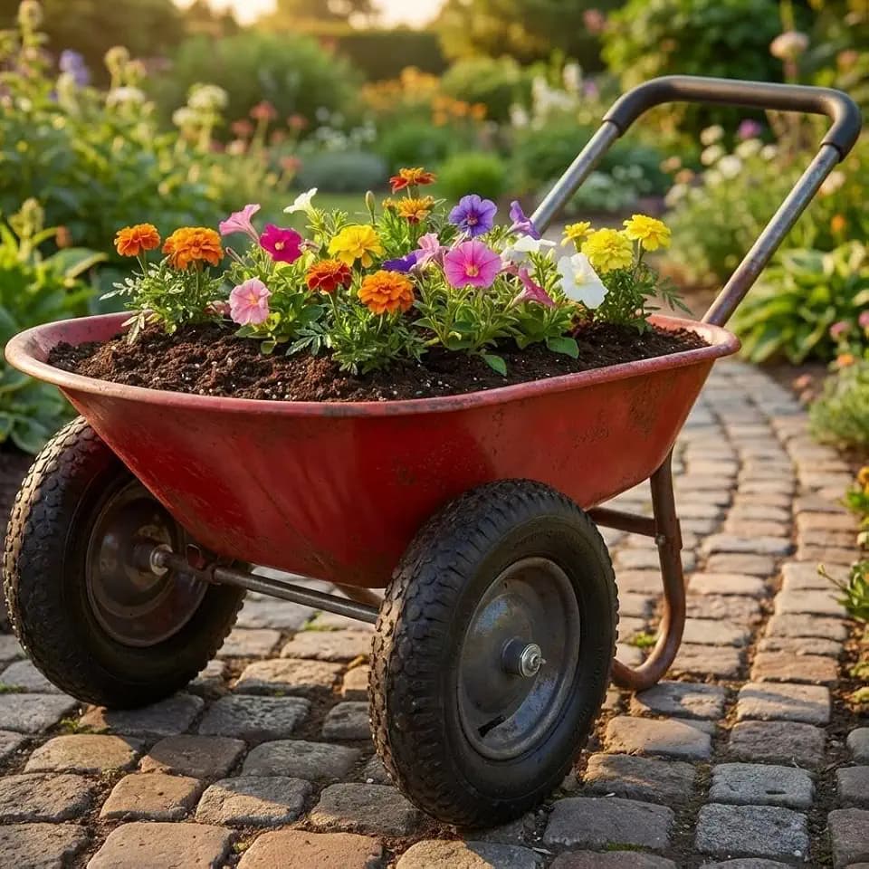 Wheelbarrow Garden Cart