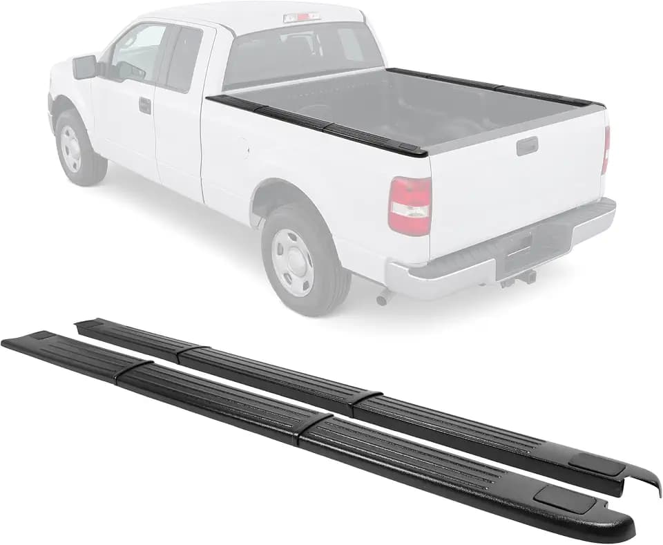 ALMULOO 3Pcs 6.5' Truck Bed Rail Cover Compatible with 04-08 F150 Mark LT