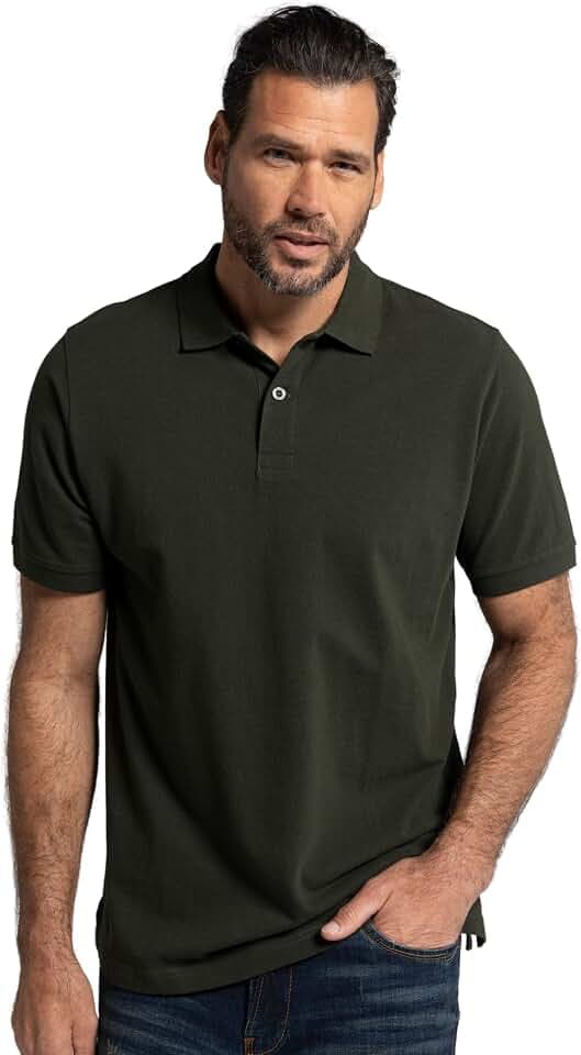 JP 1880 Herren Jp1880 Poloshirt, Basic, Halbarm, Piqué, L Bis 10xl Polohemd (1er Pack)