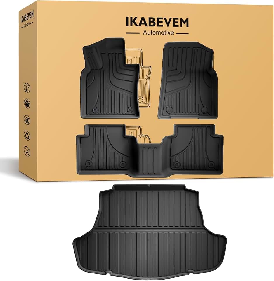 Floor Mats for Toyota Camry FWD 2018-2024 (Not for AWD/Hybrid), Cargo Mat